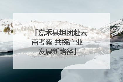 嘉禾县组团赴云南考察 共探产业发展新路径